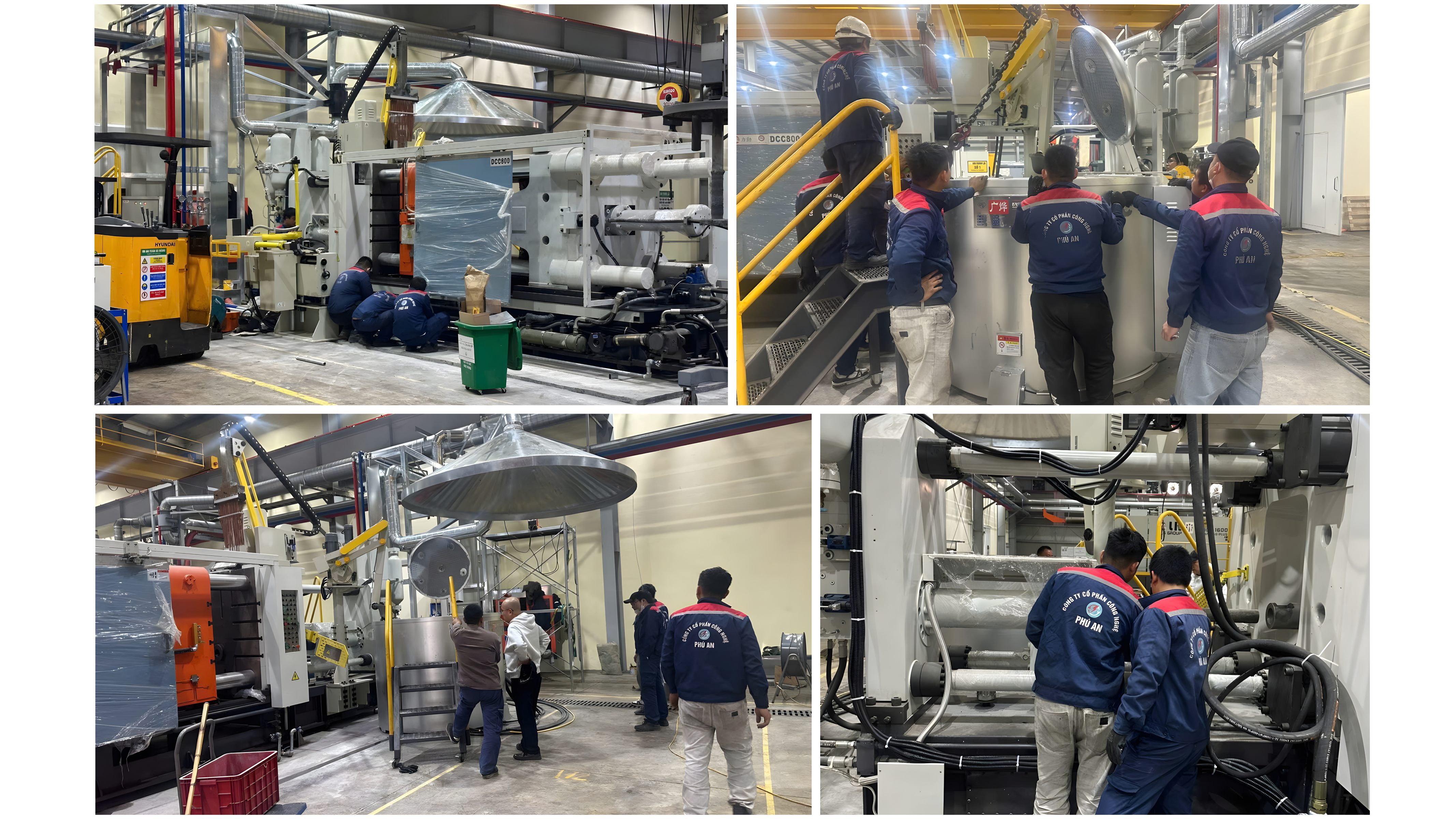 LẮP ĐẶT MÁY ĐÚC 1600